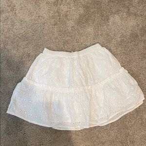 Crewcuts White Eyelet Tiered Skirt